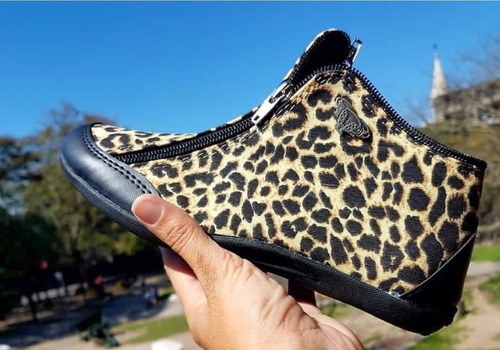 Zapatillas Tipo Botitas Cierre Diseño Urbano Animal Print