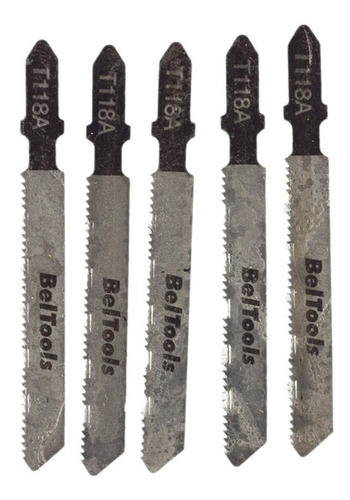 Lamina Serra Tico Tico Tipo T Para Metal Beltools C/ 5 Peças