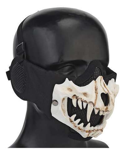 Protección Auditiva Skeleton Half Face Cover Para Ciclismo A