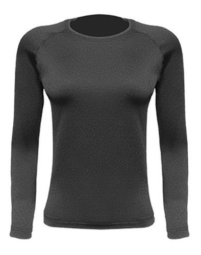 Blusa Segunda Pele Feminina Ultra Go Ahead Inverno Preto