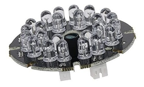 5 Unidad Od 1.7 24 Led Ir Infrarrojo Foco Placa Redonda