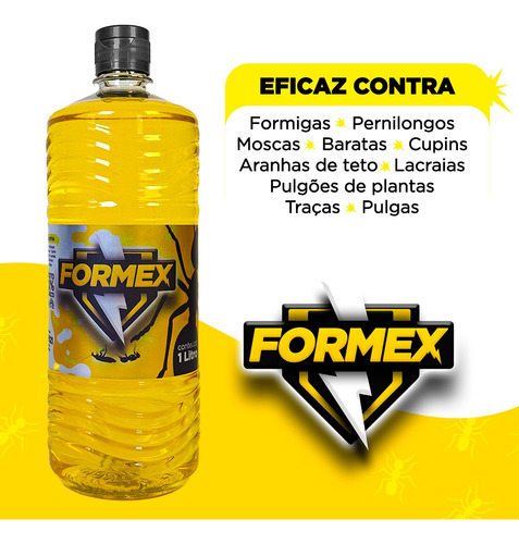 Acabe Com Baratas E Formigas 1 Litro - Formex Original
