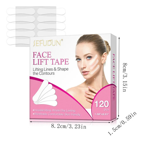 . Cinta De Estiramiento Facial, Cinta Facial Invisible Como