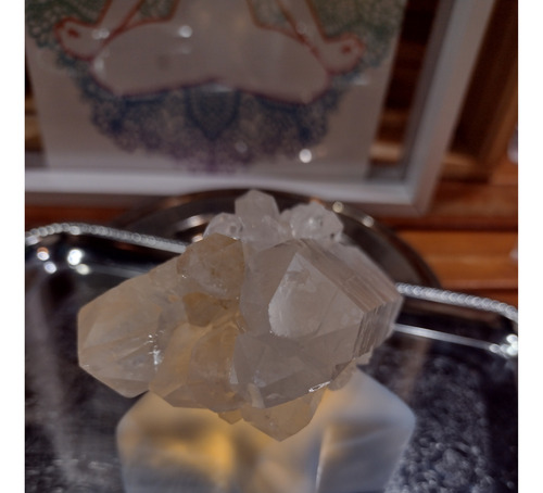 Cuarzo Cristal De Roca ( 200 Grs, 9 Cm) Agrupación De Punta
