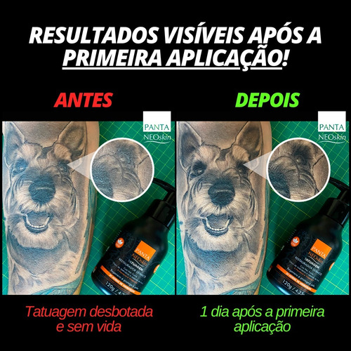 Imagem 4 de 10 de Creme Cicatrizante E Hidratante P/ Tattoo Panta Neoskin 120g