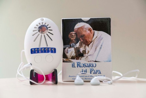 Rosario Del Papa Electronico Con Auriculares, De Juan Pablo Ii. Editorial Edibesa Editorial En Español