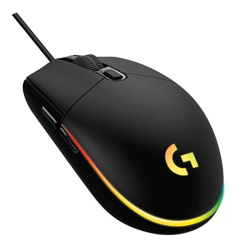 Mouse Logitech G203 Lightsync 8.000 Dpi Negro 6b Cable 2.1 M