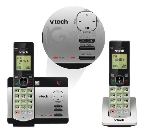 Teléfono Inalambrico Vtech Doble Contestadora Altavoz