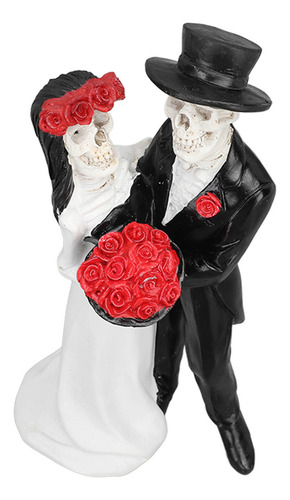 - Estátua De Casal De Noivos Esqueleto, Dia Dos Mortos,