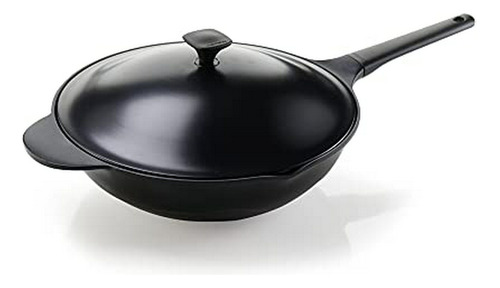 Moneta Lirica Wok 2 Handles 32 With Lid, Cast Aluminium, Als