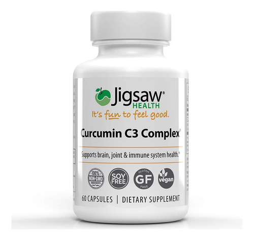 Jigsaw Health Curcumin C3 Complex, 60 Cápsulas Setaf