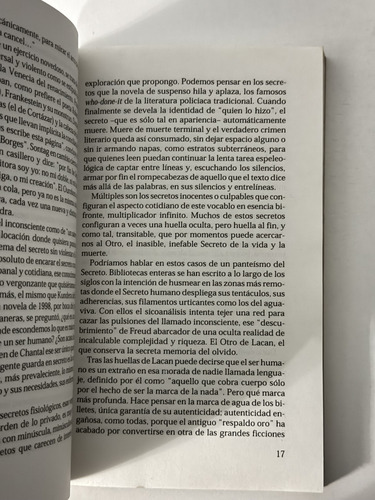 Escritura Y Secreto, Luisa Valenzuela, Ariel, W,-2 (Usado)