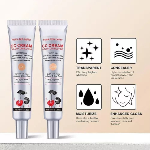 2crema Cc Que Cambia De Color Coreana,2 En 1 Para El Cuidado