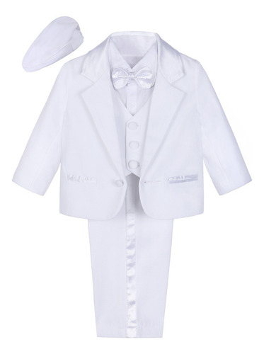 Traje Niño Bebé Bautizo Boda Cumpleaños Formal Ropa 5 Piezas
