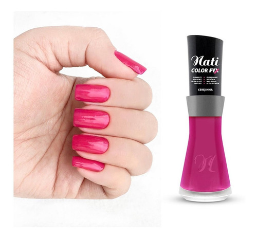 Imagem 2 de 2 de Esmalte Nati Colorfix - Cerejinha