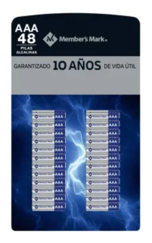 Aaa 10 Años Antiderrame Alkalinas 48 Pack 