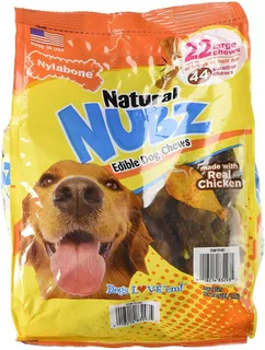 Nylabone Natural Nubz Edible Dog Chews, 22 Count