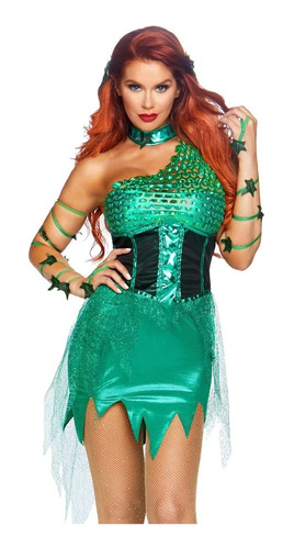 Disfraz De Dama Hiedra Venenosa Sexy Halloween Ivy Costume