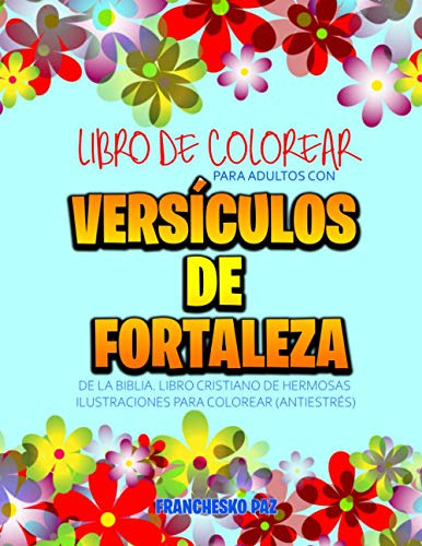 Libro De Colorear Para Adultos Con Versiculos De Fortaleza D