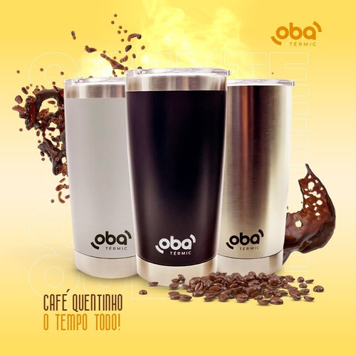 Imagem 7 de 10 de Copo Térmico Premium Com Abridor De Garrafa P/ Café Cerveja