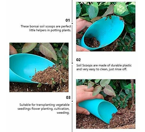 Imagen 5 de 8 de Doitool Tool Gadget Coitak 9 Pcs Bonsai Soil Scoops, Plastic