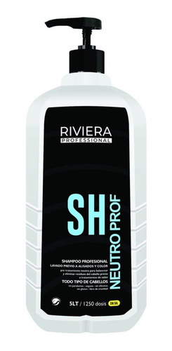 Shampoo Neutro Riviera Profesional Sin Sal 5 Litros