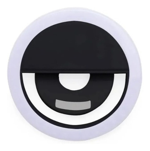 Anel Luminoso Para Celular Flash Selfie Mini Ring Light Cor Preto