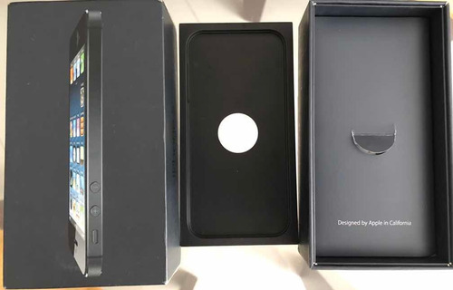 Caja Original De iPhone 5 Negra De 16gb
