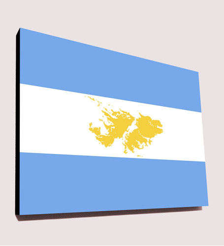 Cuadros Islas Malvinas Argentina Bandera 40x30 Cm