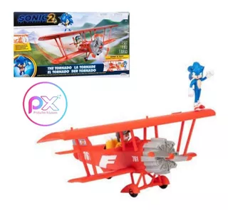 Sonic 2 - Playset Avioneta El Tornado De Sonic Y Tails