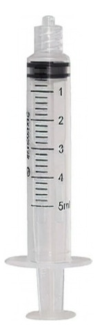 Seringa Descartável 5ml Bico Luer Lock 100un Descarpack