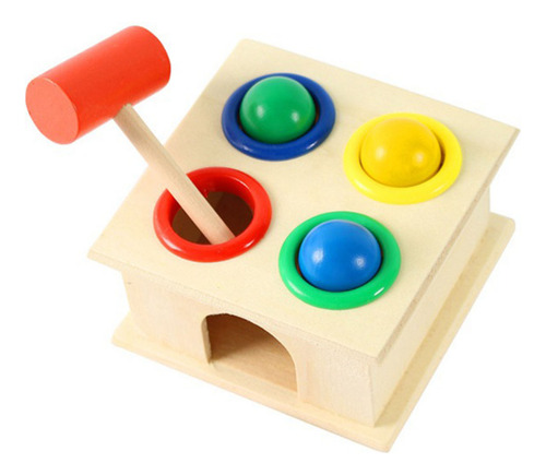Juguete De Madera Con Forma De Martillo, Educativo Para Niño