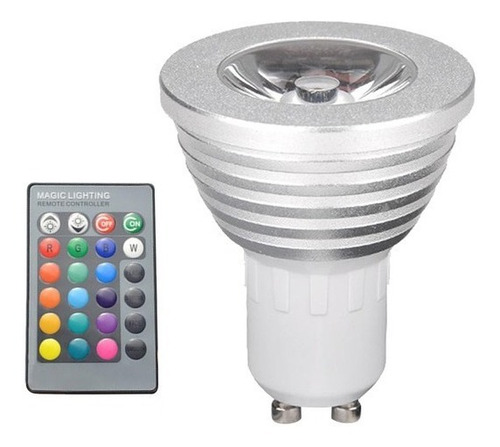 Imagen 6 de 7 de Lds3wrgb Foco Led Rgb Con Control Remoto