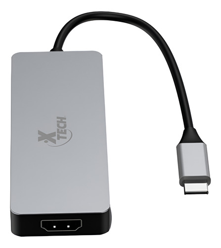 Adaptador Hub Xtech Xtc-564 Usb-c A Hdmi, Usb A, Sd