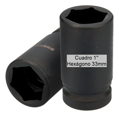 Dado Impacto Largo P/tuerca De Camión 33mm Unemon Cuadro 1''