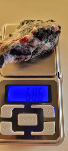 Piedra Reiki Curativo Cinabrio Natural