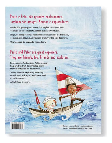 Paulo E Peter Caçadores De Tesouros Caroline Adderson Editora Melhoramentos Capa Mole Em Português