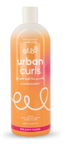  Acondicionador Para Cabello Rizado Urban Curls Sin Sal 960ml