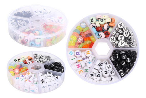 Pulsera Alphabet Beads Hecha A Mano Con Números Acrílicos Co