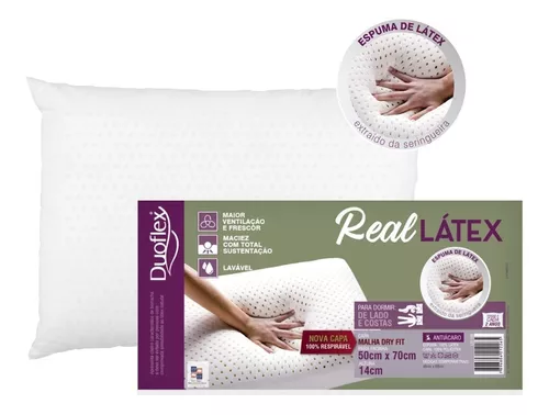 Almohada inteligente Duoflex Natural látex Real Látex tradicional 70 cm