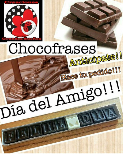 Choco Mensaje - Choco Frase-regalo-bombones 9 Caracteres