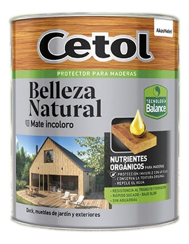 Cetol Belleza Natural Mate Incoloro 1 Lt Multisuperficie Mm