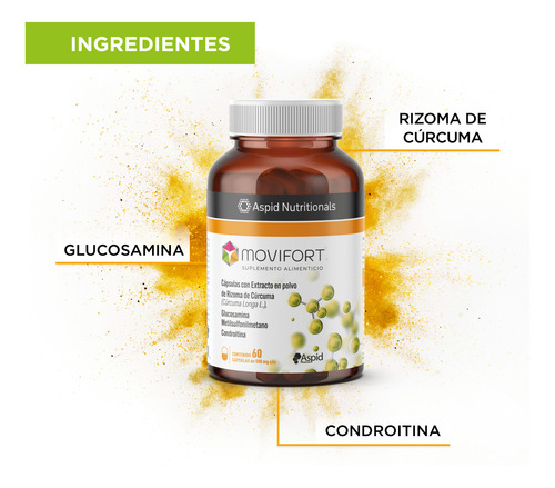 Kit 3 Pzs Movifort (extracto En Polvo De Rizoma De Cúrcuma)