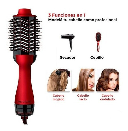 Revlon Cepillo Secador De Pelo Voluminizador Anti Frizz