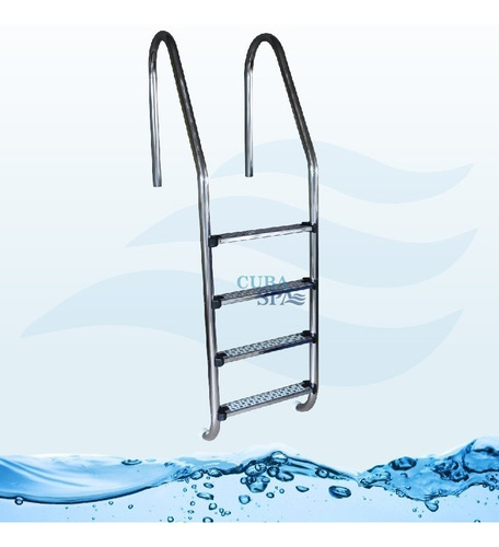 Escalera Para Piscina De 4 Pasos Acero Inoxidable