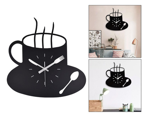 ... Reloj De Pared Moderno Cocina Temática Taza De Café