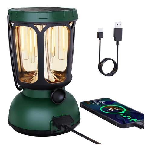 Linterna De Campamento 6000 Led, 650 Lúmenes, Recargable