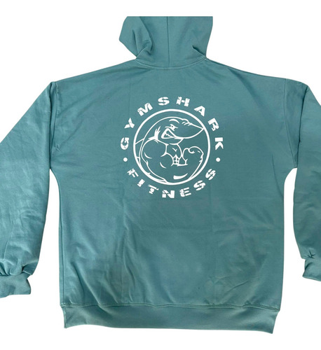 Sudadera Hoodie Over Deportiva Casual Insp Gym Sharkk Negro