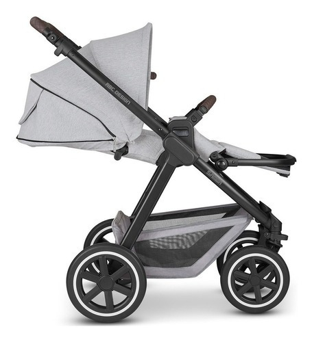 Carrinho Bebe Reversível Compacto Travel System Abc Design Cor Mineral