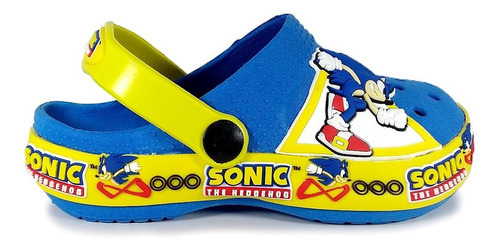 Zuecos Nenes Chicos Sonic Gomones Con Pulsera Maskotas